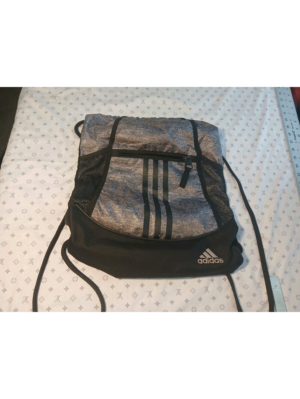 Adidas Argon Alliance II Sack Pack Gray & Black With Black Stripes